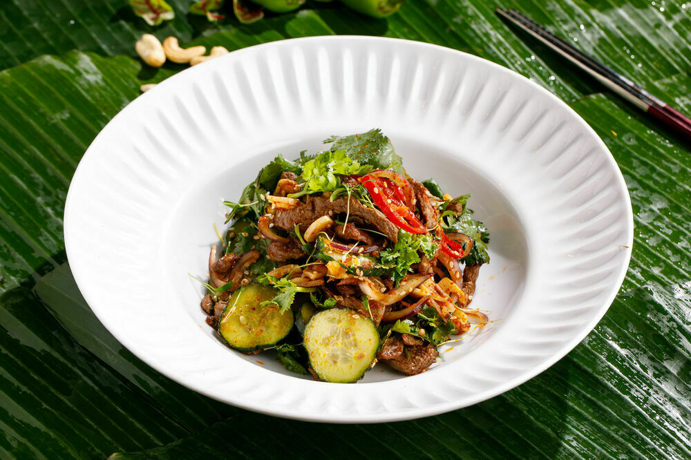 Салат с говядиной по - корейски 