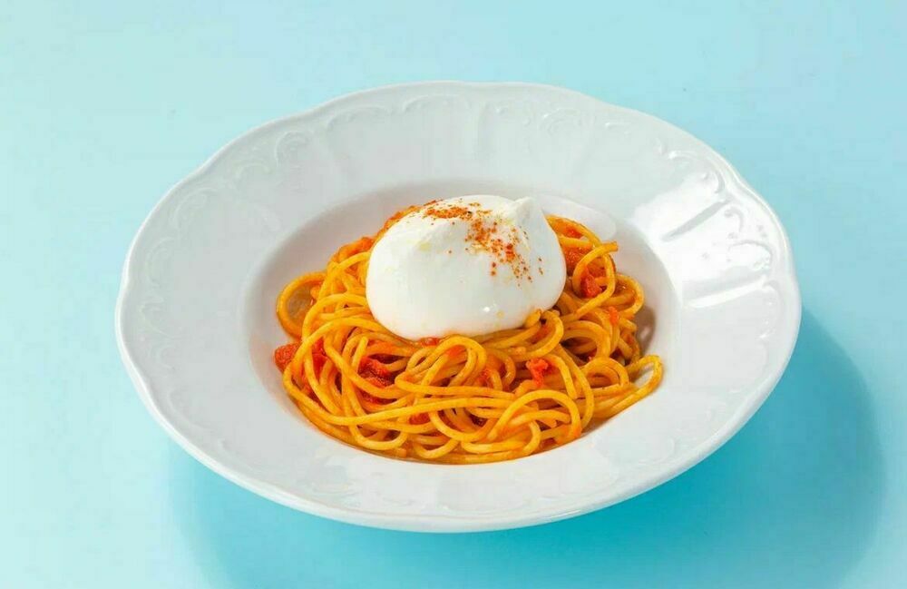 Pasta with burrata