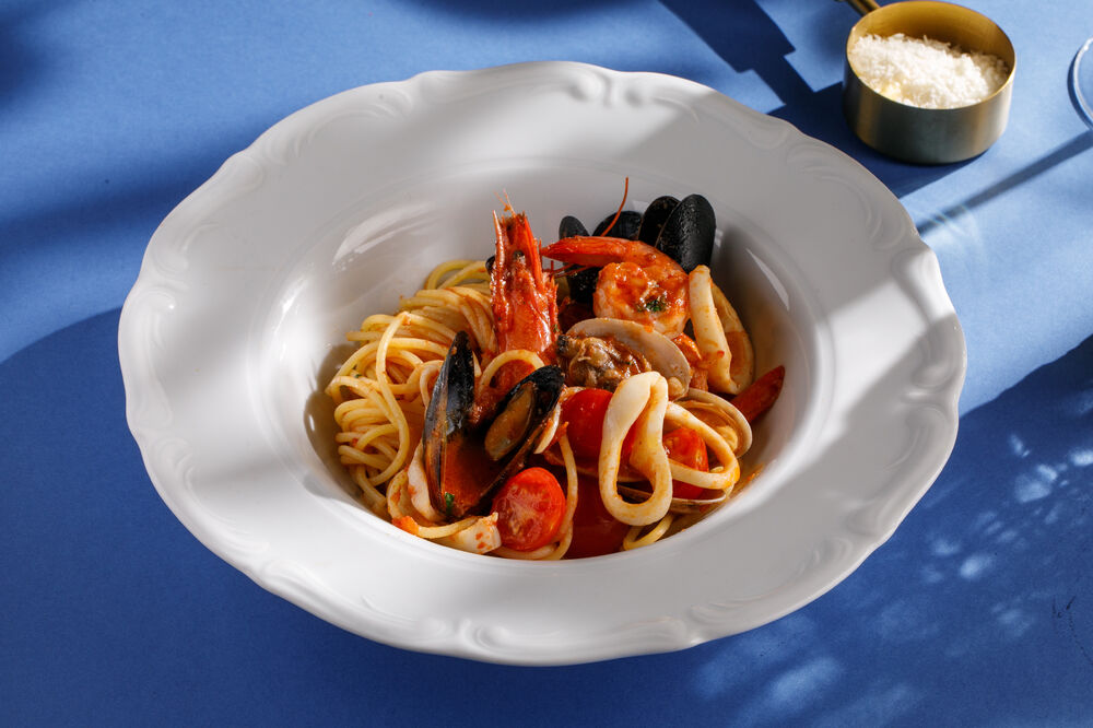Pasta with seafood