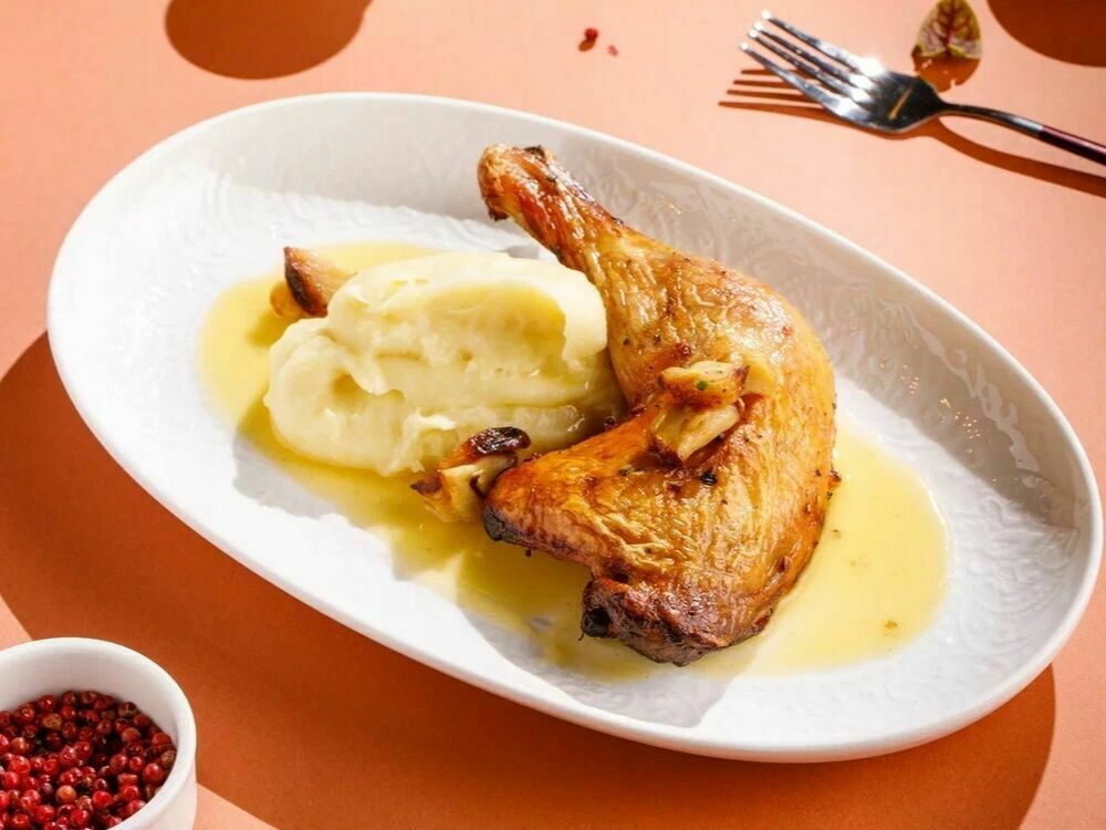 Цыпленок с чесноком 