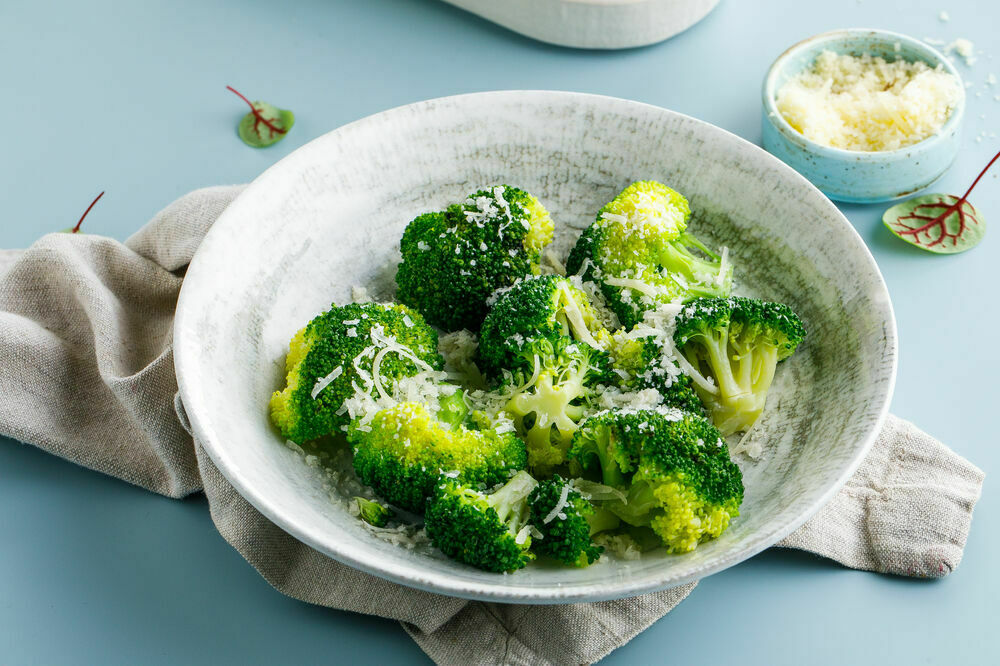 Broccoli with Parmesan cheese
