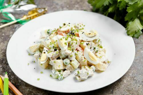 Детский салат Оливье 