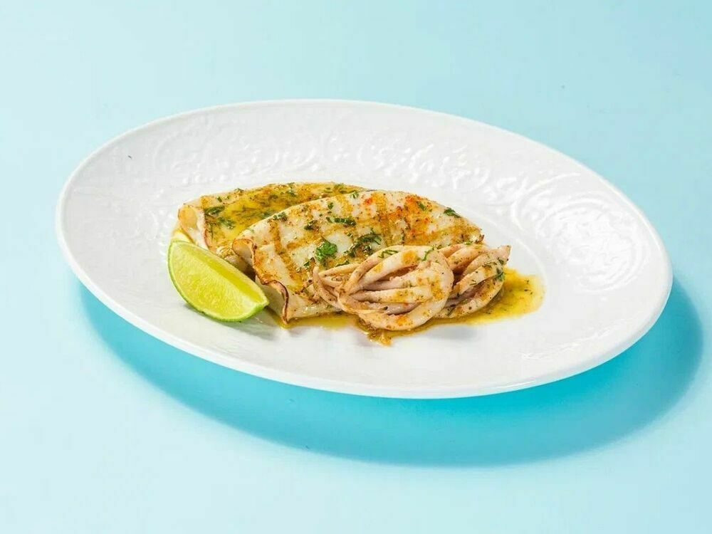 Кальмар на гриле 