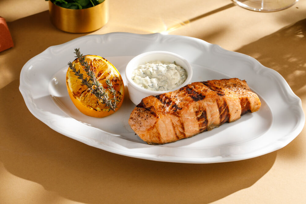 Grilled salmon
