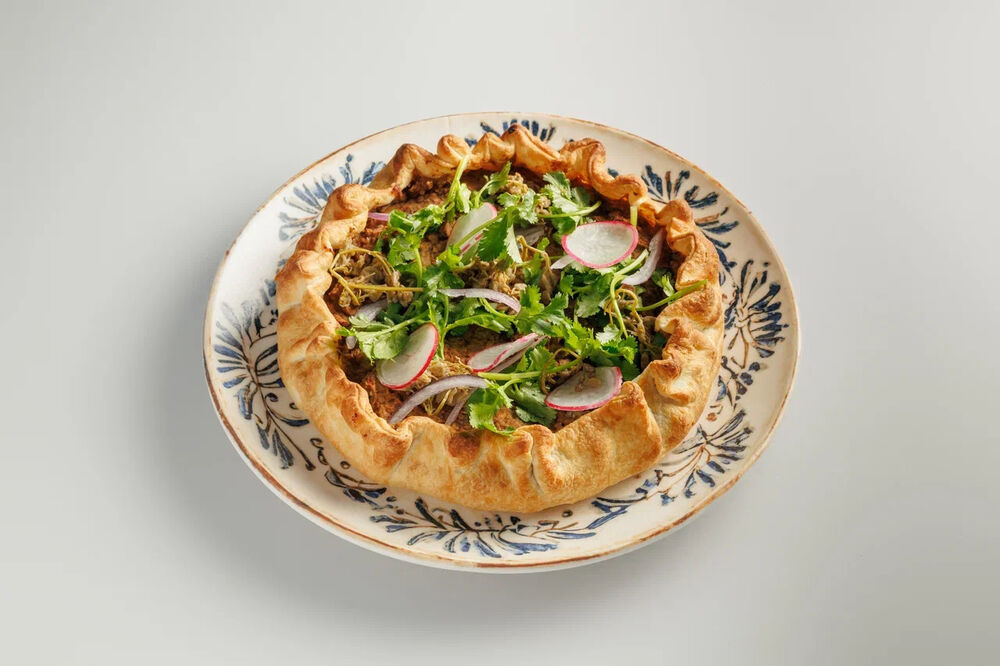 Грузинский хрустящий пирог Лобиани 