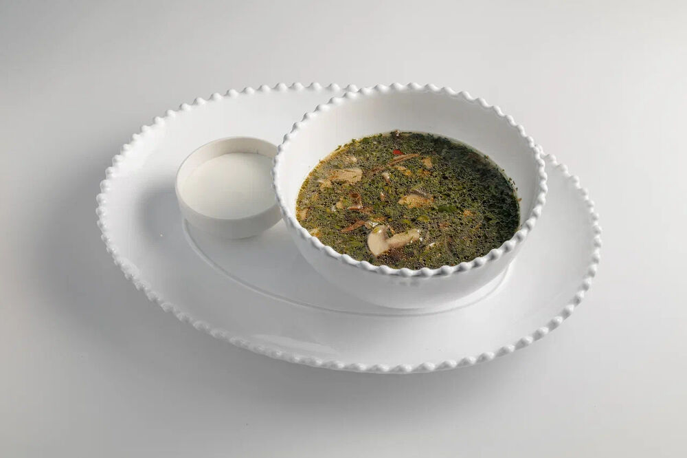 Грибной суп по-грузински с тархуном 