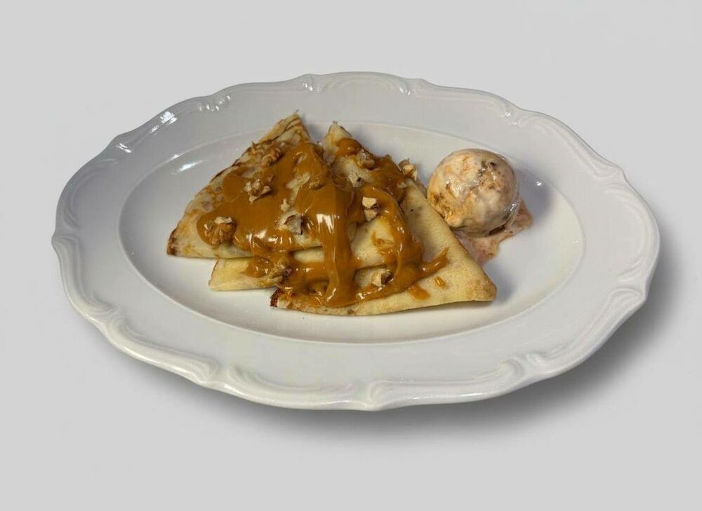  Блины с мороженым из грецкого ореха