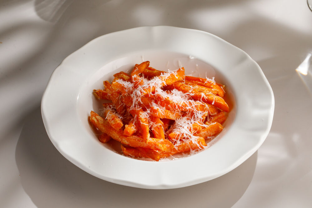 Батат фри с сыром