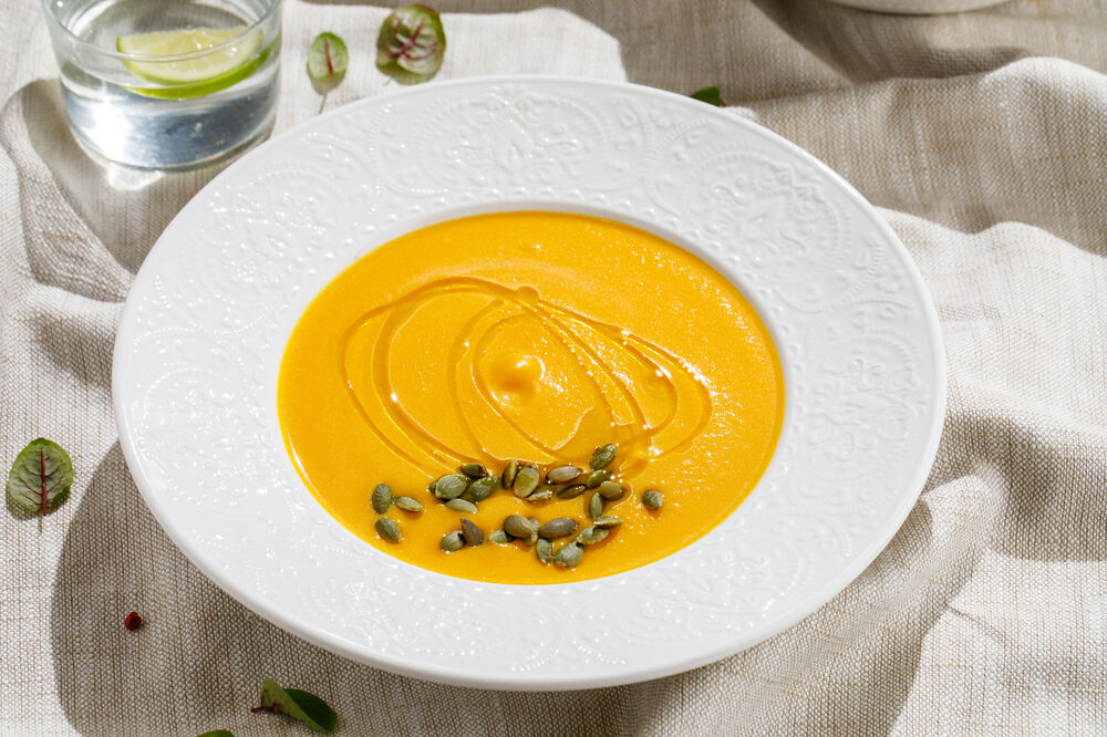 Тыквенный крем-суп на кокосовом молоке