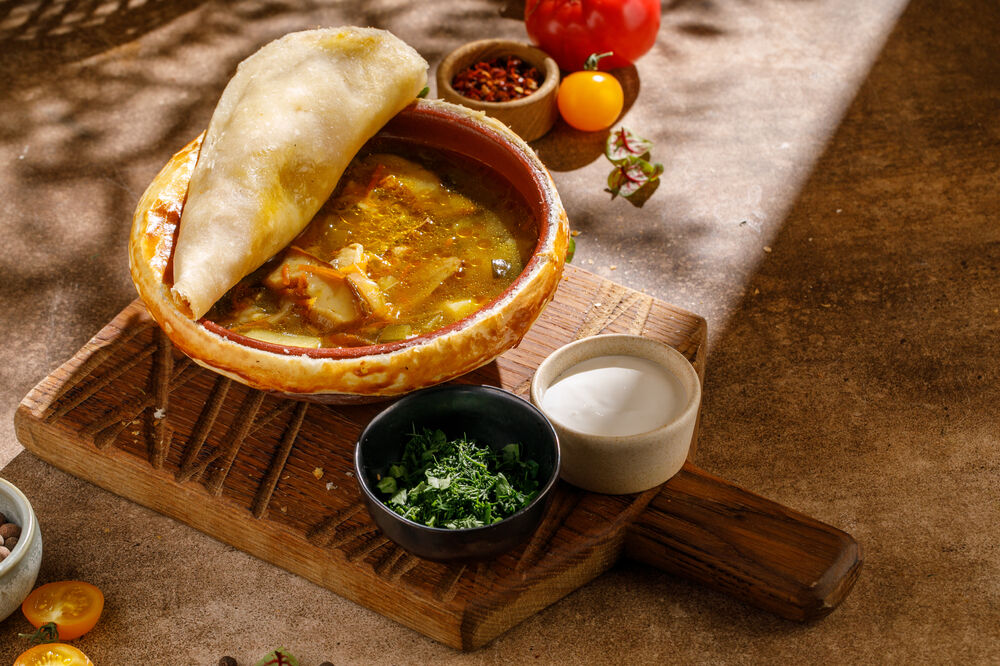 Pickle with mushrooms