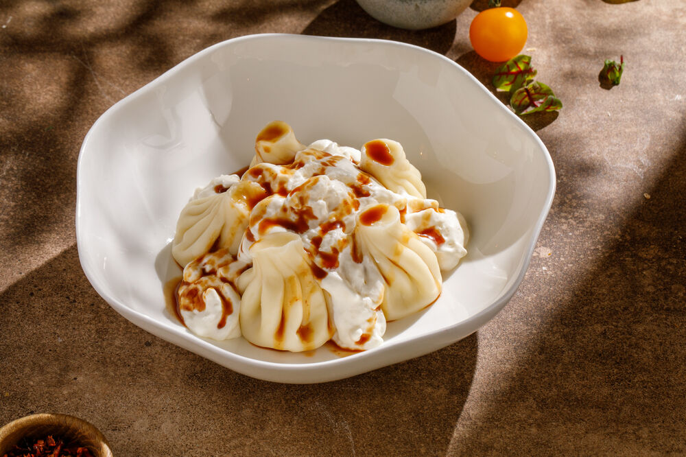 Патара хинкали с белыми грибами