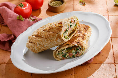 Шаверма с фалафелем и соусом "Сацебели"