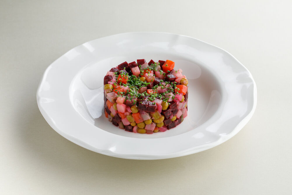 Vinaigrette with mushrooms