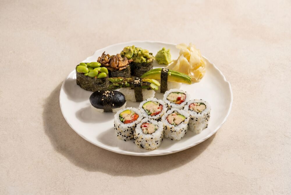 Vegetable sushi set