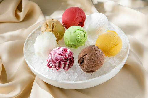 Assorted sorbet