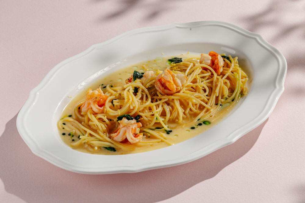 Lemon paste with shrimp