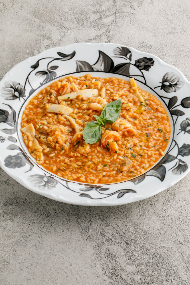 Risotto with seafood