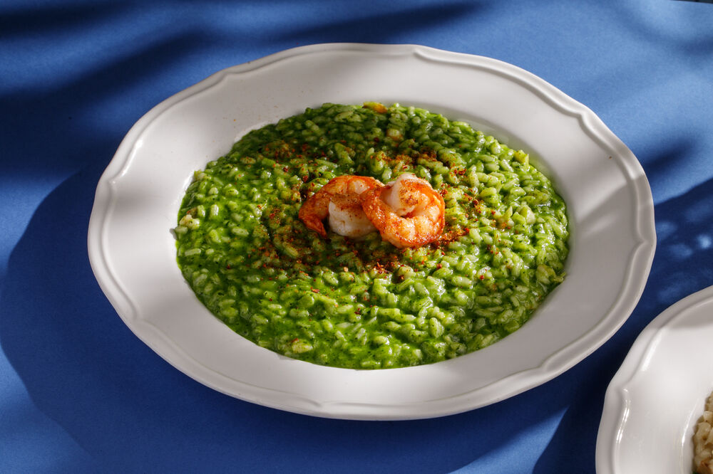 Risotto with shrimp