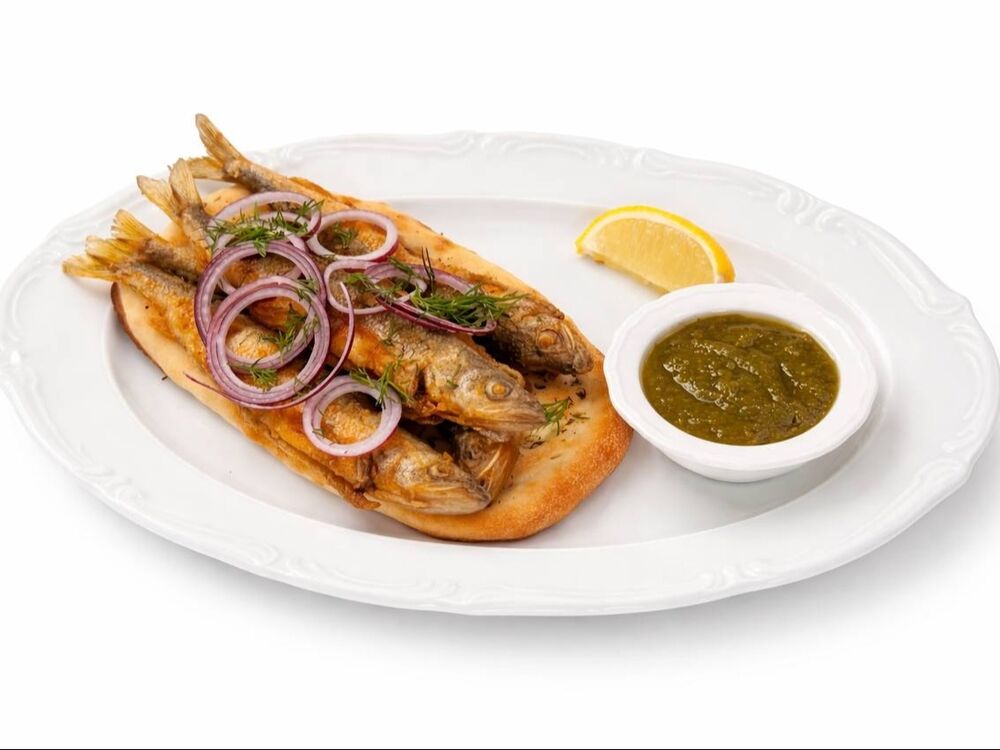 Жареная корюшка