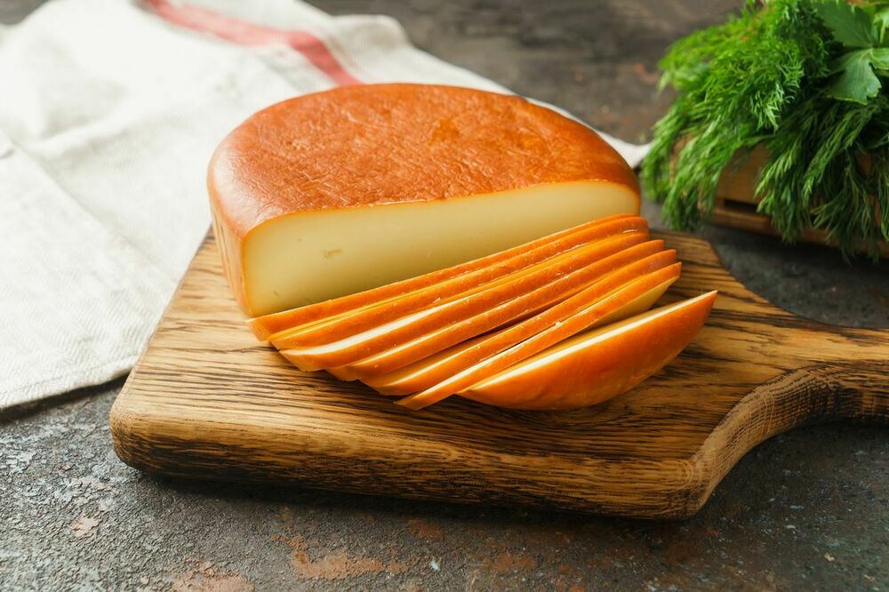 Smoked suluguni cheese