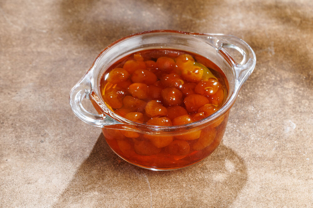 White cherry jam