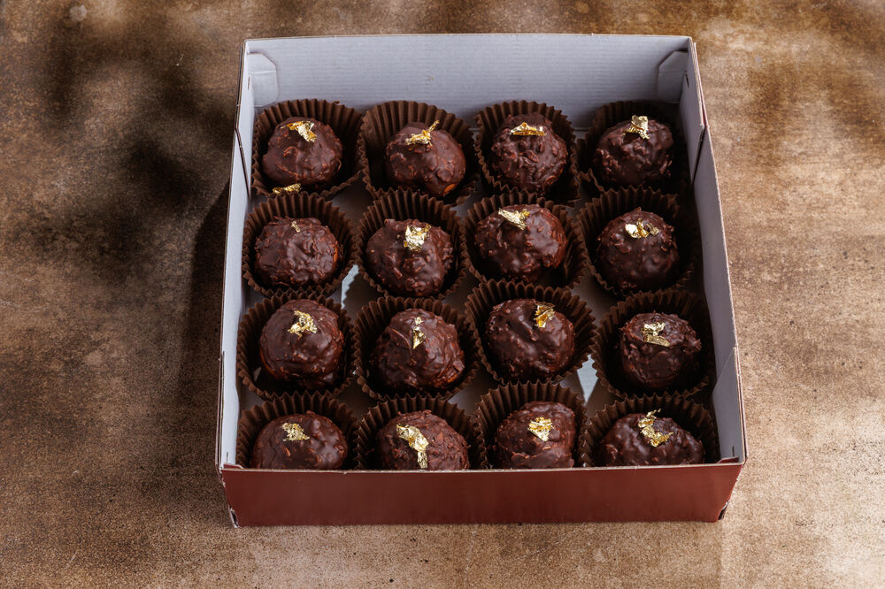 Box of Chocolate Profiteroles