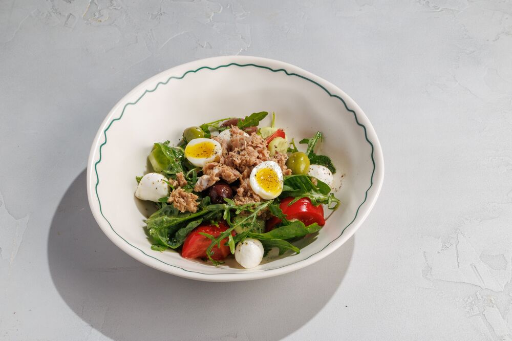 Italian salad with tuna and olives