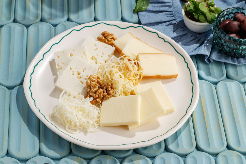 Assorted homemade cheeses