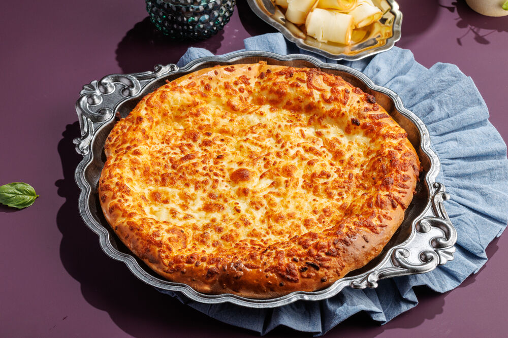 Khachapuri in Megrelian style