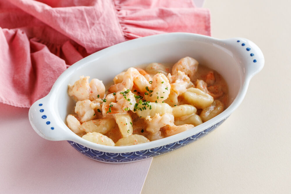 Gnocchi with shrimps