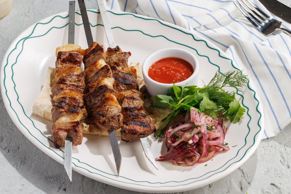 Lamb with fat tail