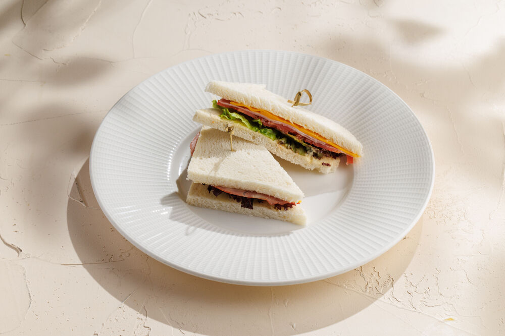 Ham and Cheddar tramezzini