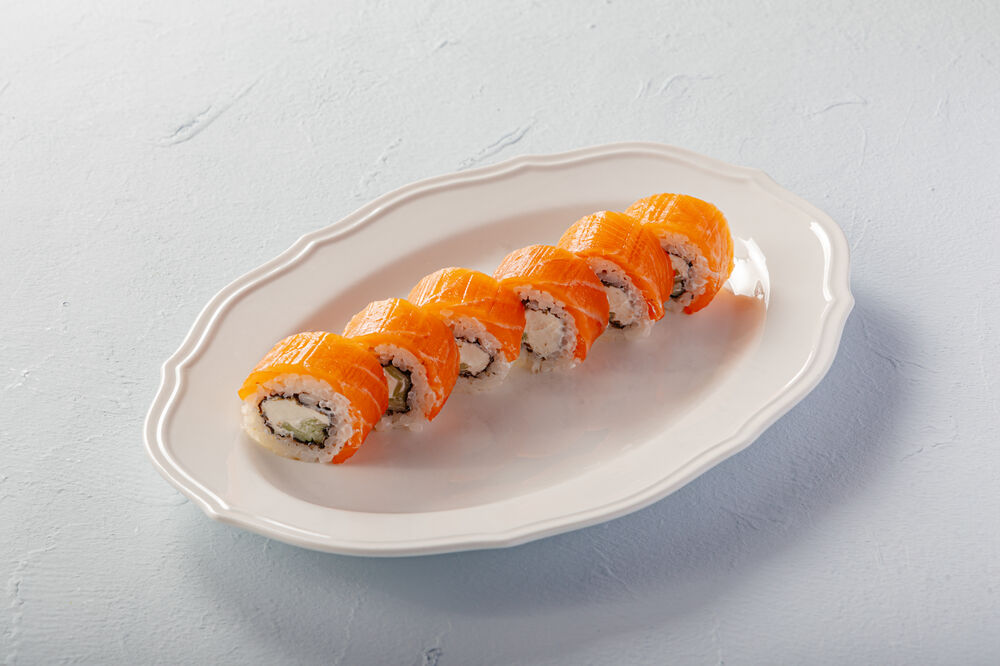Philadelphia with salmon
