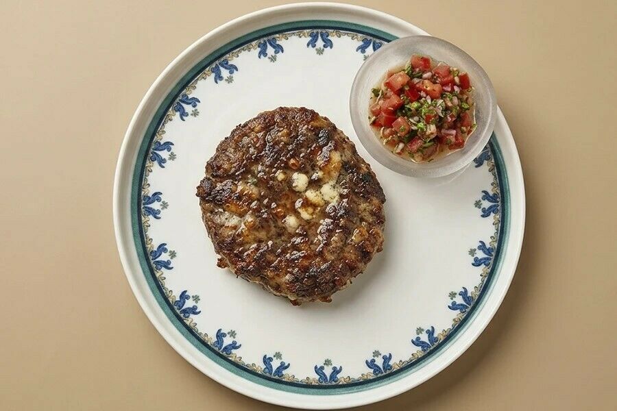 “Pleškavica” with tomato salsa