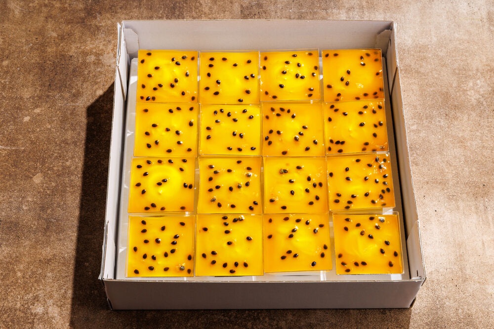 Coconut Mousse with Passion Fruit Box