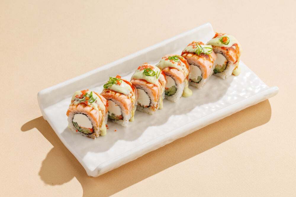 Spicy Caramel Salmon with Citrus Wasabi Sauce