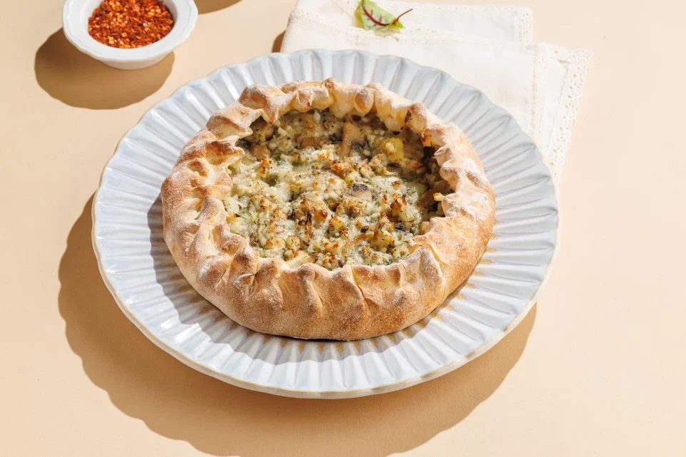 Хачапури с картофелем и грибами
