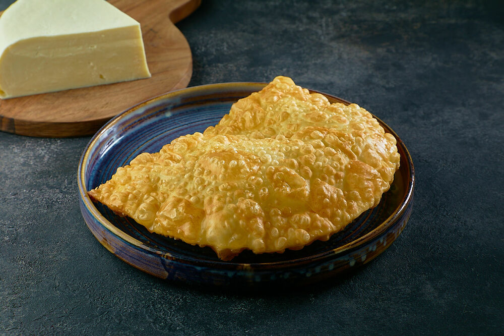 Cheburek with cheese