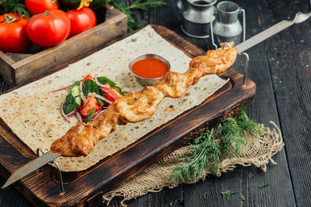 Chicken leg shashlik