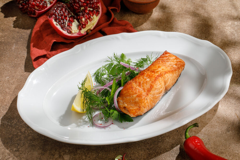 Лосось на углях