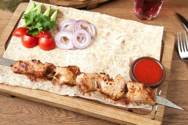 Veal shashlik