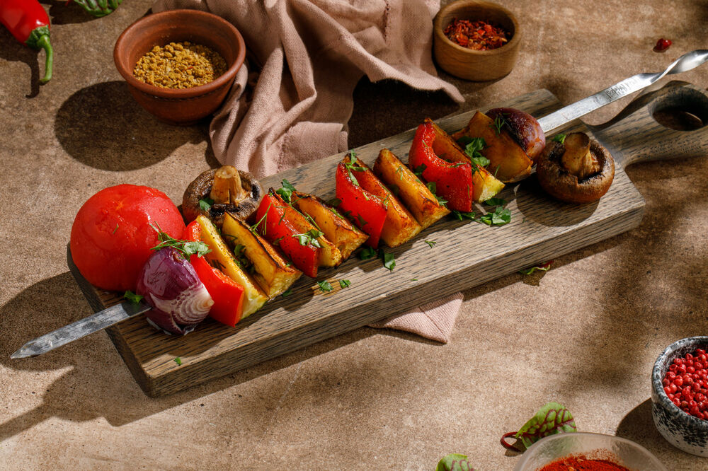 Овощной шашлык
