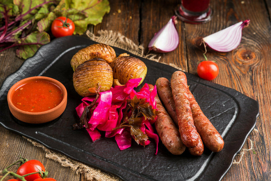 Beef grilled sausages