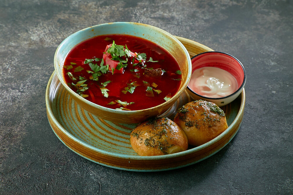 Soup "Rostov-style borscht"