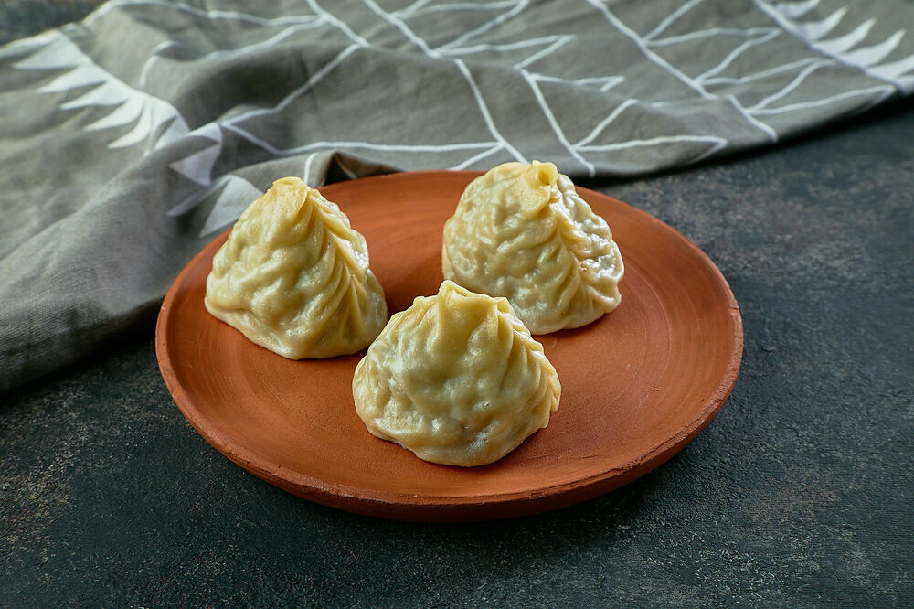 Oriental dumplings with lamb
