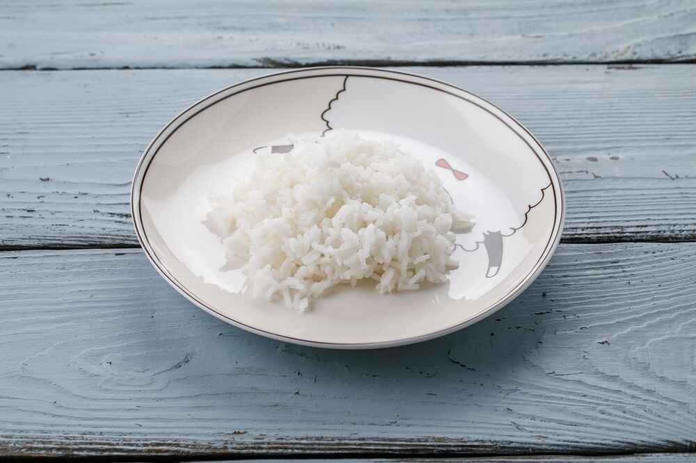 Basmati rice boiled for children
