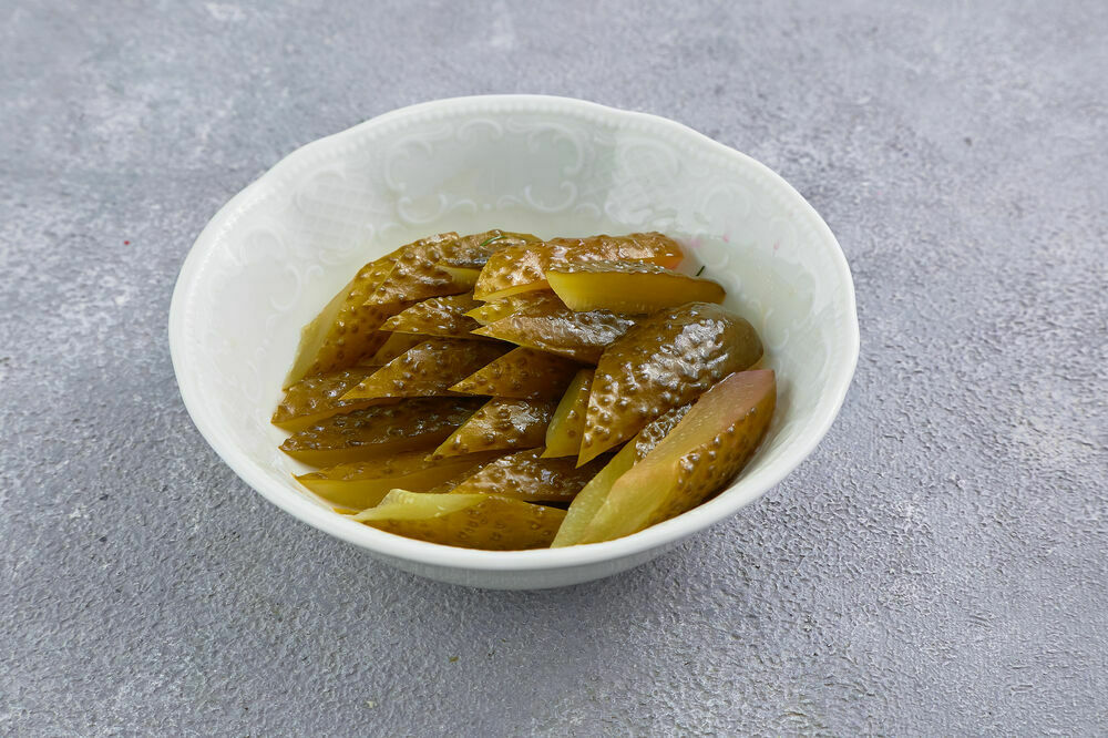 Barrel pickled cucumbers