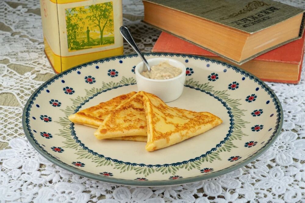 Thin wheat pancakes