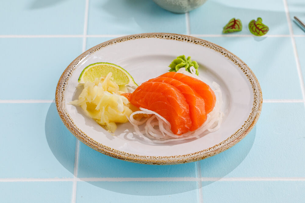 Salmon sashimi