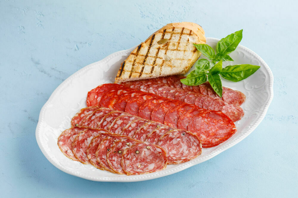 Assorted dry-cured sausages